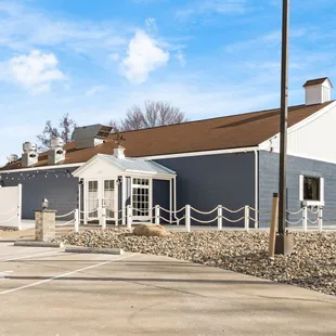 the front of the restaurant