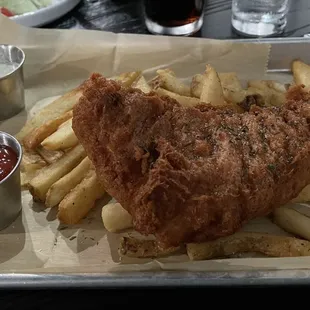 The fries are also delicious and I am usually not into steak fries. Seasoned perfectly!