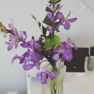 Purple orchids courtesy of kawika