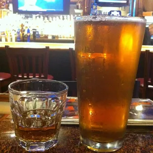 Big beer, small crown.