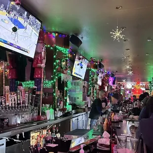 people sitting at the bar