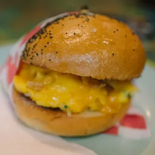 a breakfast sandwich