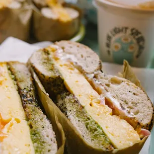 a plate of sandwiches