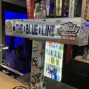 a beer on the bar