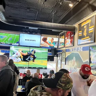 people watching a game