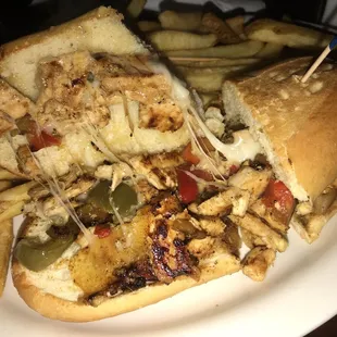 Chicken cheese steak
