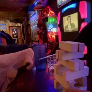 a man playing a video game