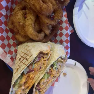 Buffalo chicken wrap