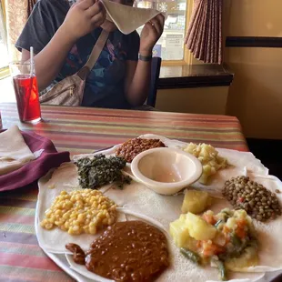 Vegetarian platter was ok