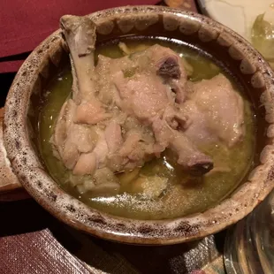 One of the chicken dishes