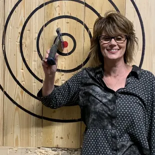 Her 1st hit &amp; its bullseye