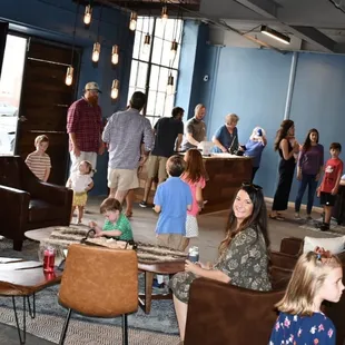 Friends and Family at The Blue Ox Hatchet House