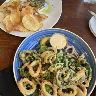 Crispy Rhode Island Calamari, Spicy Tuna Tartare