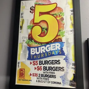 a picture of a poster for burgers