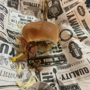 Cuban sandwich sliders. (3 per order)