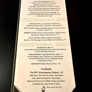 only one pic of their 3 menu pages ( more actual meals and by the bottle options)