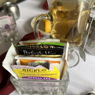 Tea selection