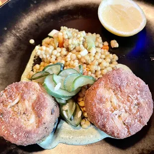 Crab Pan Fried Local Jumbo Lump Crabcakes - $38 - delicious and fried perfectly