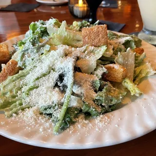 Romaine Leaves Tossed with Caesar Dressing