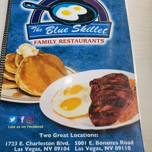 The menu cover