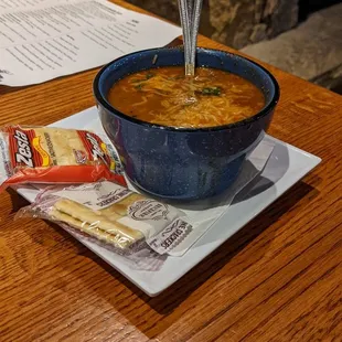 Bison Chili - Hearty with lots of meat and just a few kidney beans. Delicious.