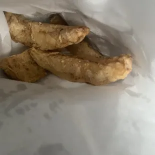 Potato wedges in the bad