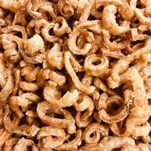 Try our famous pork cracklings.
