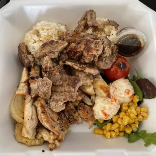 Chicken/Spicy Lamb Combo (good)