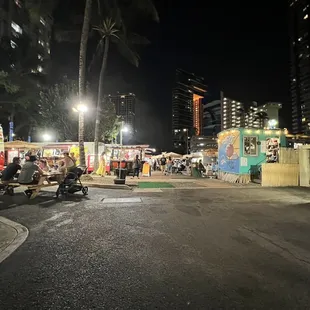 the food stalls