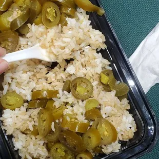 Garlic fried rice.