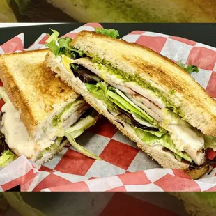 Turkey and Pesto on Sourdough