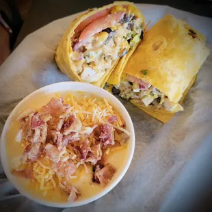 Southwest Wrap with Soup