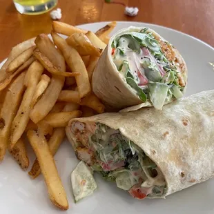 Spicy chicken wrap
