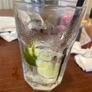 Vodka water lime