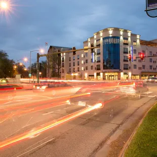 At the corner of Bluemont and Manhattan Avenues.