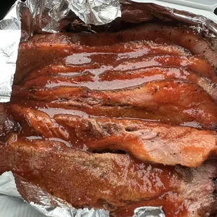 ribs in foil