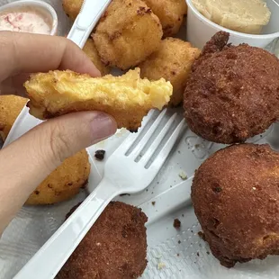 a plate of fried food