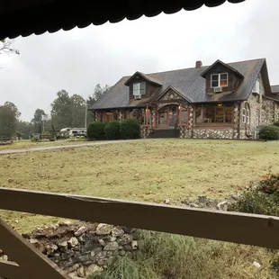 outside
