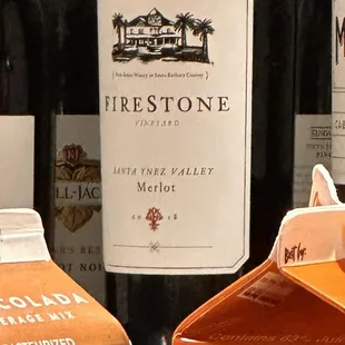 a variety of bottles of wine