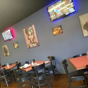 Lovely art. Doing good with two TVs considering it&apos;s such a small space
