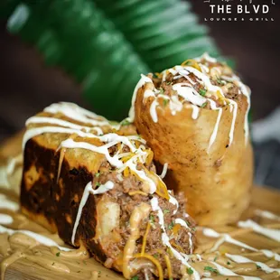 Beef,Pork Sausage &amp; Boudin Wrap