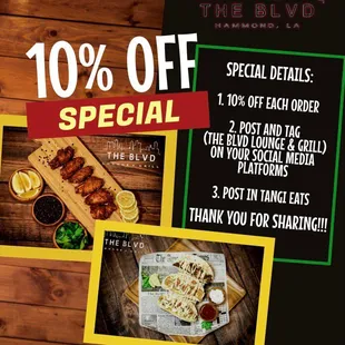10 % off