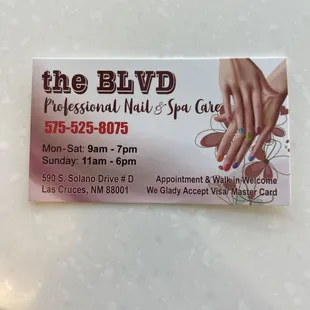 The Blvd nail &amp; spa