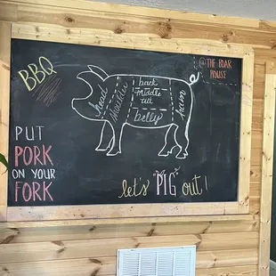 Chalk Board inside.