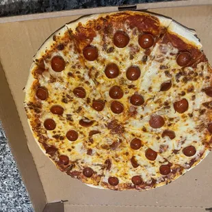 Pepperoni pizza.