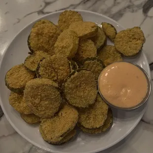 Cornmeal Fried Pickle Chips