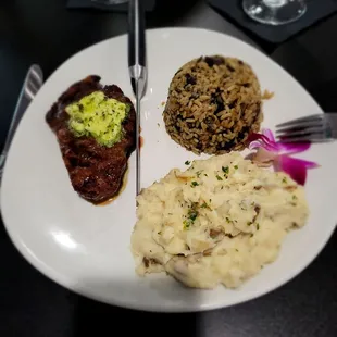 Sirloin with mash