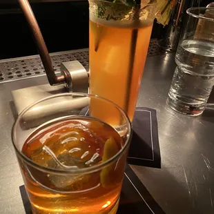 Bespoke Old Fashioned and Peat and Tiki