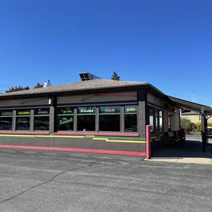 the front of the restaurant