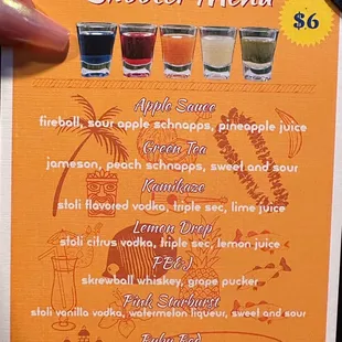 $6 Shooters everyday
